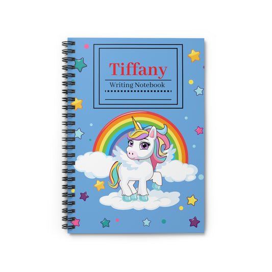 Unicorn Spiral Notebook - Fun & Colorful, Personalized Journal for Kids, School Supplies, Gift for Unicorn Lovers, Writing