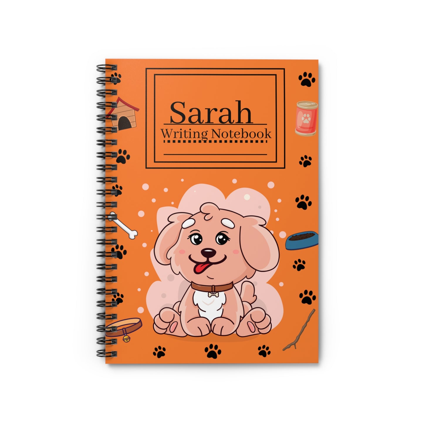 Orange Pubby of Spiral Notebook - Ruled Line