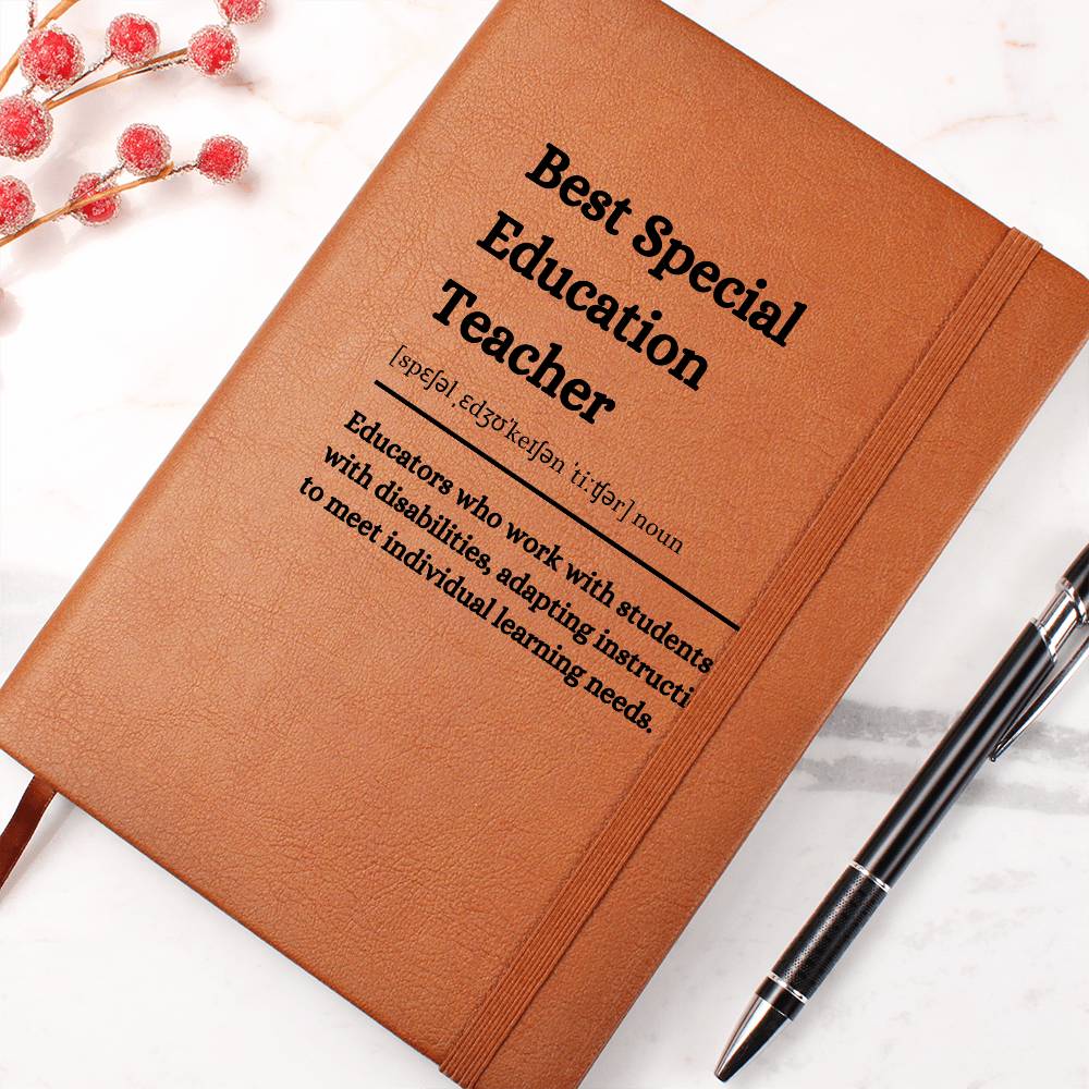 Personalized Leather Journal for the Best Special Education Teacher – A Heartfelt Gift for Exceptional Educators