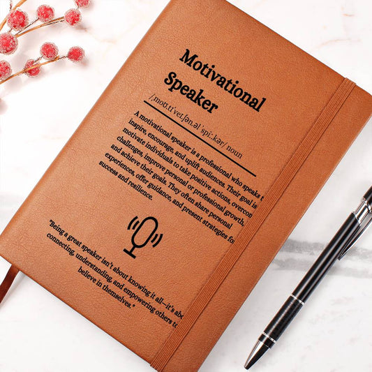 Personalized Journal for Motivational Speakers - Inspirational Gift for Coaches, Public Speakers & Life Coaches