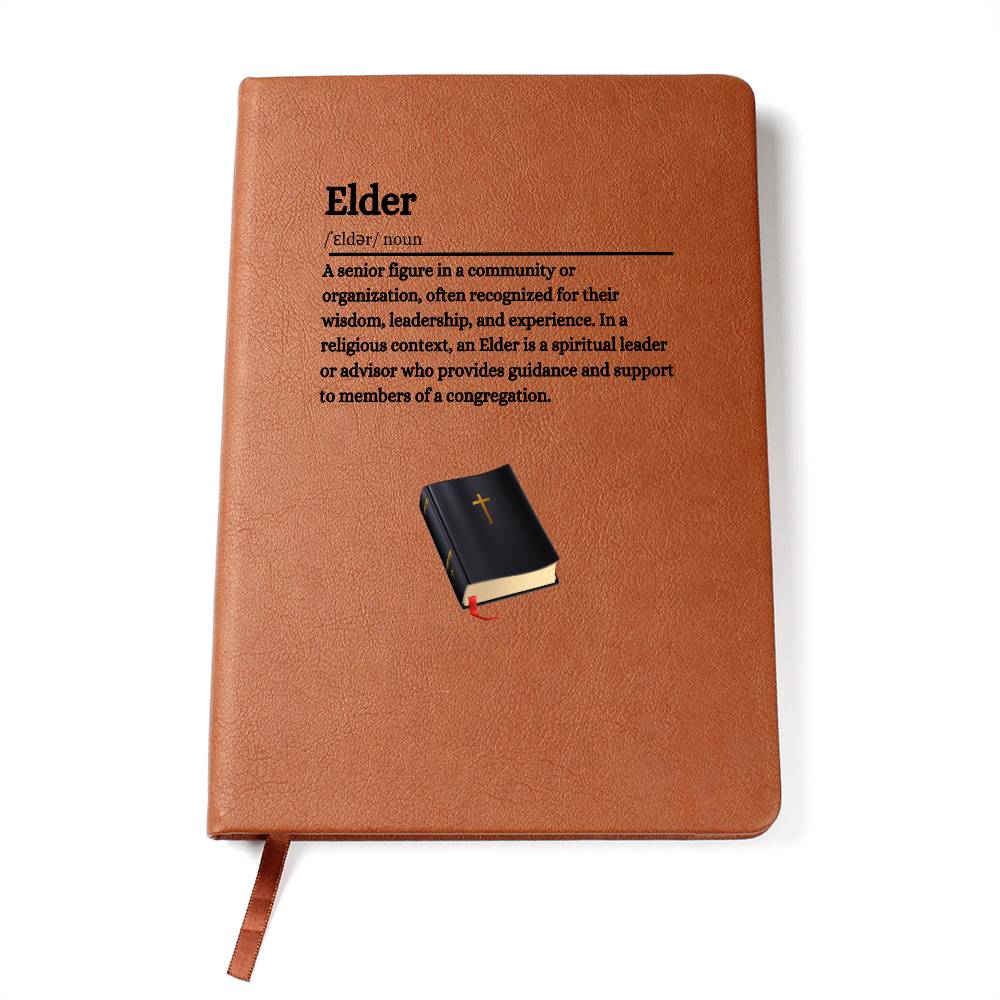 Personalized Elder's Wisdom" Journal - Christian Faith Journal with Bible Graphic