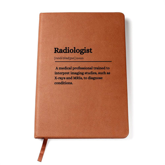 Personalize Radiologist Leather Journal - A Thoughtful Gift for Medical Professionals, Notebook Gift