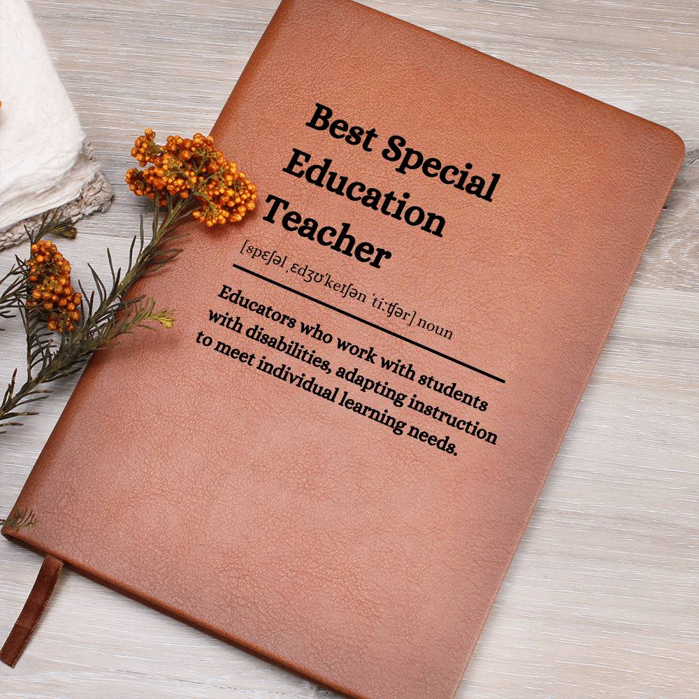 Personalized Leather Journal for the Best Special Education Teacher – A Heartfelt Gift for Exceptional Educators