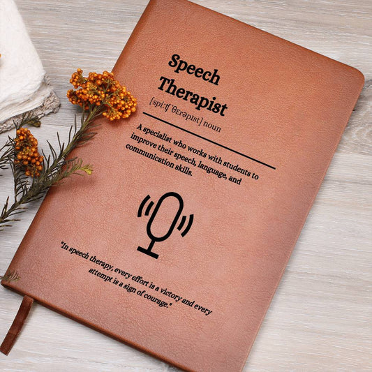 Personalized Speech Therapist Gift Journal - Thoughtful Notebook for Speech Therapy Professionals - Gift for Friend