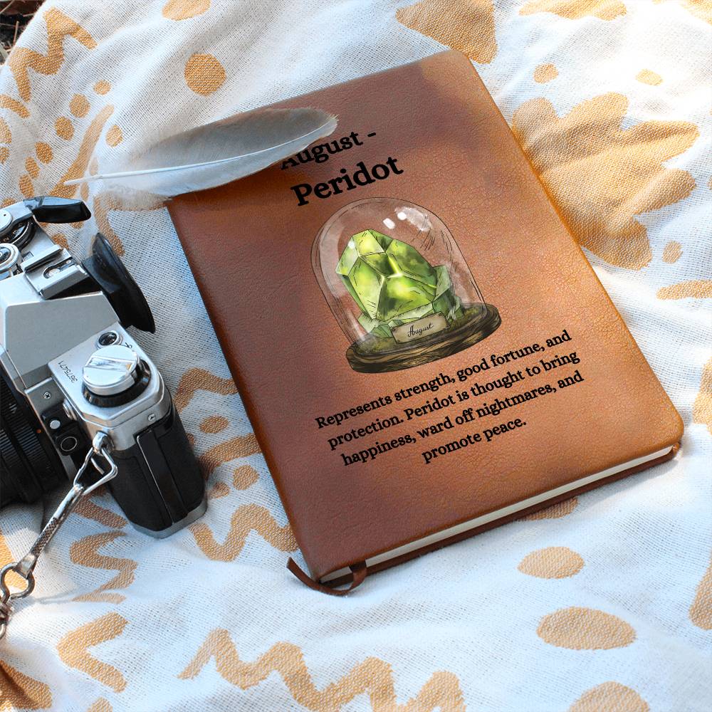 August Birthstone Peridot Journal | August Birthday Gift | Peridot-Inspired Notebook, Custom Journal, Gift For Her